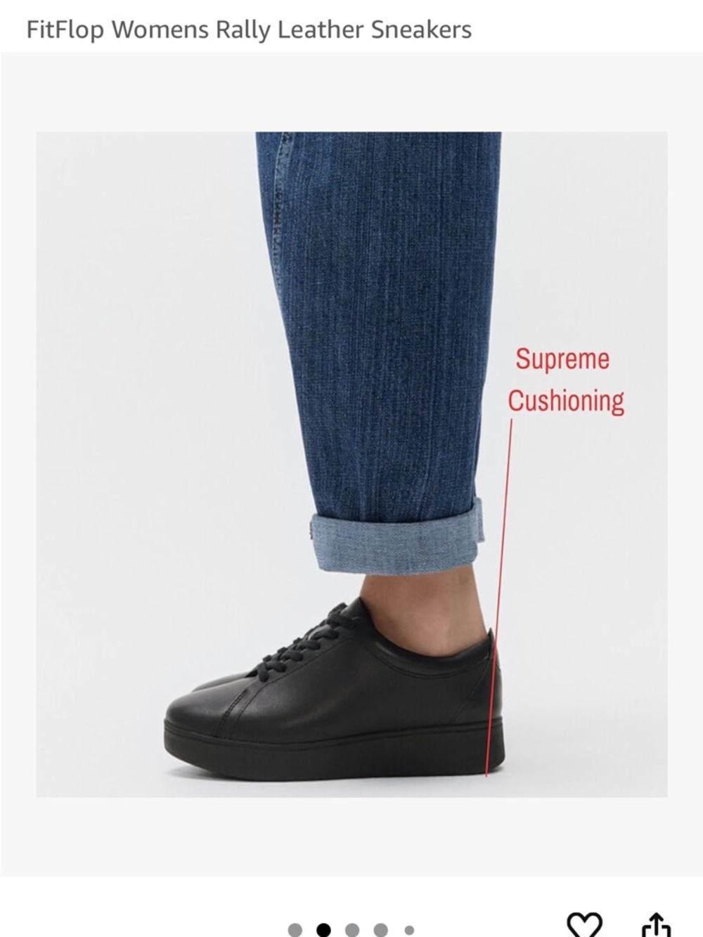 Fitflop Black Leather Low-Profile Lace Sneaker - Picture 2 of 10